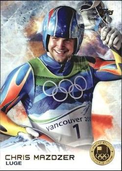 2014 Topps U.S. Olympic & Paralympic Team & Hopefuls - Gold #60 Chris Mazdzer Front