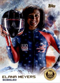 2014 Topps U.S. Olympic & Paralympic Team & Hopefuls - Gold #63 Elana Meyers Front