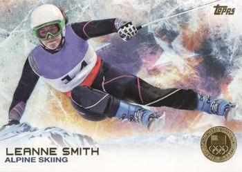2014 Topps U.S. Olympic & Paralympic Team & Hopefuls - Gold #78 Leanne Smith Front