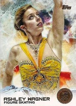 2014 Topps U.S. Olympic & Paralympic Team & Hopefuls - Gold #89 Ashley Wagner Front