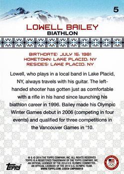2014 Topps U.S. Olympic & Paralympic Team & Hopefuls - Gold Rainbow #5 Lowell Bailey Back