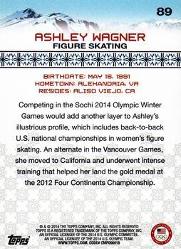 2014 Topps U.S. Olympic & Paralympic Team & Hopefuls - Gold Rainbow #89 Ashley Wagner Back