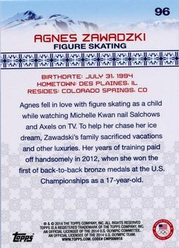 2014 Topps U.S. Olympic & Paralympic Team & Hopefuls - Gold Rainbow #96 Agnes Zawadzki Back