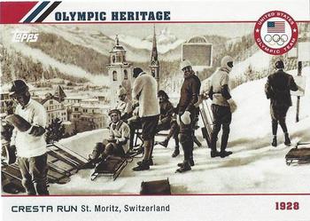 2014 Topps U.S. Olympic & Paralympic Team & Hopefuls - Olympic Heritage #OH-2 1928 Cresta Run Front