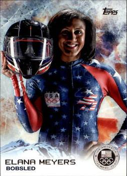 2014 Topps U.S. Olympic & Paralympic Team & Hopefuls - Silver #63 Elana Meyers Front