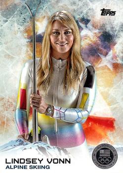 2014 Topps U.S. Olympic & Paralympic Team & Hopefuls - Silver #88 Lindsey Vonn Front