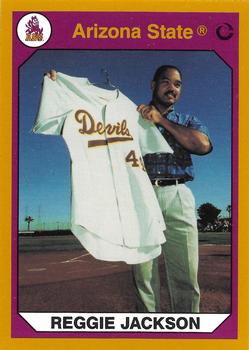 1990-91 Collegiate Collection Arizona State Sun Devils #1 Reggie Jackson Front