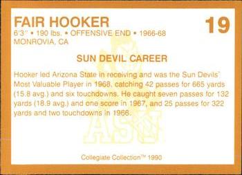1990-91 Collegiate Collection Arizona State Sun Devils #19 Fair Hooker Back