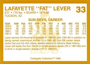 1990-91 Collegiate Collection Arizona State Sun Devils #33 Fat Lever Back