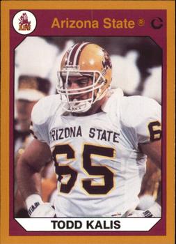 1990-91 Collegiate Collection Arizona State Sun Devils #37 Todd Kalis Front