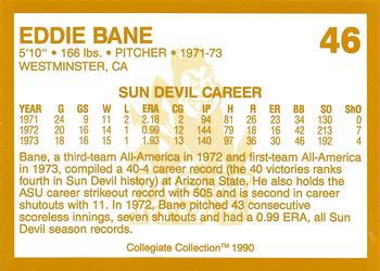 1990-91 Collegiate Collection Arizona State Sun Devils #46 Eddie Bane Back