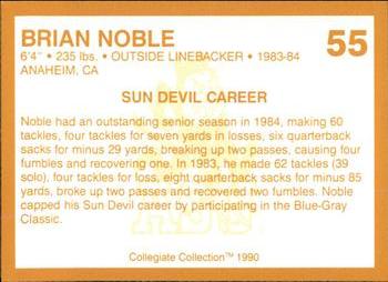 1990-91 Collegiate Collection Arizona State Sun Devils #55 Brian Noble Back