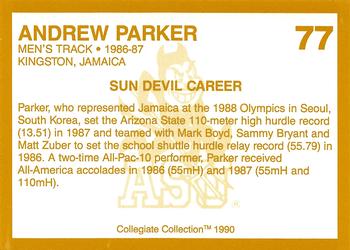 1990-91 Collegiate Collection Arizona State Sun Devils #77 Andrew Parker Back