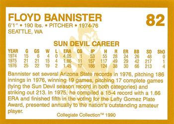 1990-91 Collegiate Collection Arizona State Sun Devils #82 Floyd Bannister Back