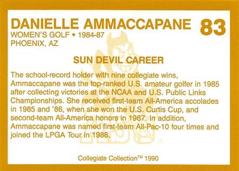 1990-91 Collegiate Collection Arizona State Sun Devils #83 Danielle Ammaccapane Back