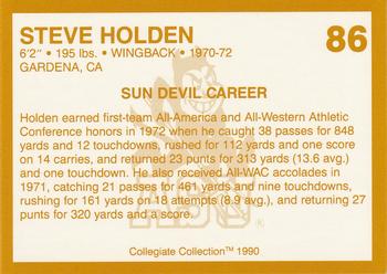 1990-91 Collegiate Collection Arizona State Sun Devils #86 Steve Holden Back