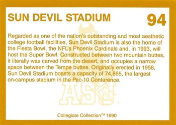 1990-91 Collegiate Collection Arizona State Sun Devils #94 Sun Devil Stadium Back
