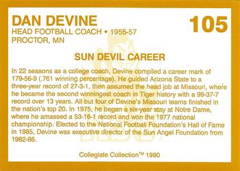 1990-91 Collegiate Collection Arizona State Sun Devils #105 Dan Devine Back