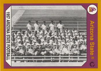 1990-91 Collegiate Collection Arizona State Sun Devils #113 1957 Arizona State Football Front