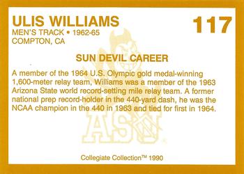 1990-91 Collegiate Collection Arizona State Sun Devils #117 Ulis Williams Back