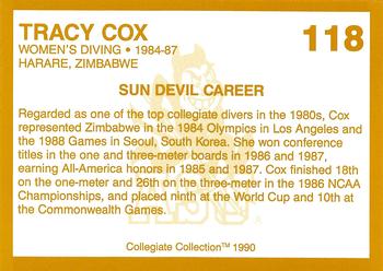 1990-91 Collegiate Collection Arizona State Sun Devils #118 Tracy Cox Back