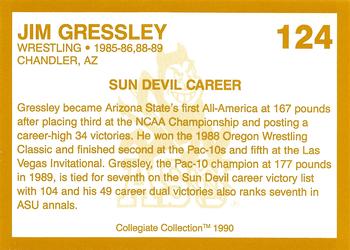 1990-91 Collegiate Collection Arizona State Sun Devils #124 Jim Gressley Back