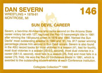 1990-91 Collegiate Collection Arizona State Sun Devils #146 Dan Severn Back