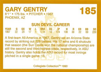 1990-91 Collegiate Collection Arizona State Sun Devils #185 Gary Gentry Back