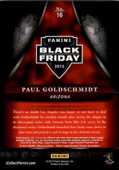 2013 Panini Black Friday #16 Paul Goldschmidt Back