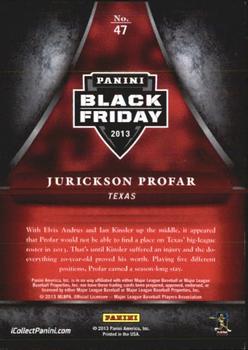 2013 Panini Black Friday #47 Jurickson Profar Back