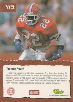 1995 Classic National #NC2 Emmitt Smith Back