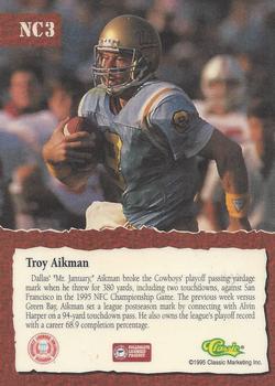 1995 Classic National #NC3 Troy Aikman Back