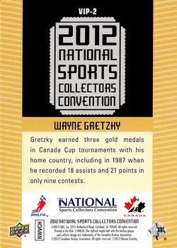 2012 Upper Deck National Convention VIP #VIP-2 Wayne Gretzky Back