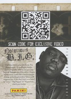 2013 Panini Black Friday - HRX #NNO The Notorious B.I.G Back