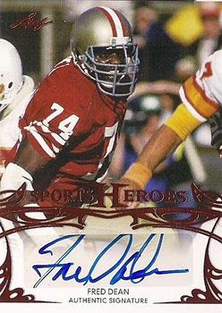2013 Leaf Sports Heroes #BA-FD1 Fred Dean Front