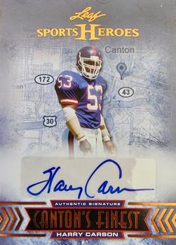 2013 Leaf Sports Heroes - Canton's Finest Autographs #CF-HC1 Harry Carson Front