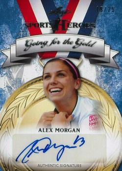 2013 Leaf Sports Heroes - Going for the Gold Autographs Silver #GG-AM Alex Morgan Front