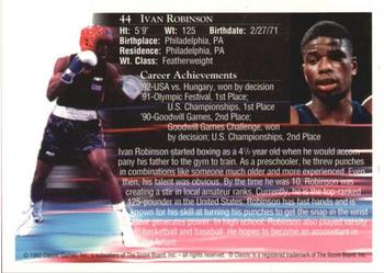 1992 Classic World Class Athletes #44 Ivan Robinson Back