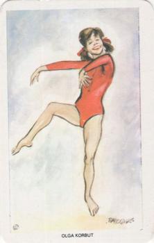 1979 Venorlandus World of Sport Flik-Cards Our Heroes #42 Olga Korbut Front