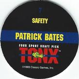 1993 Classic Four Sport - Tonx #7 Patrick Bates Back