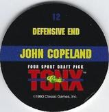 1993 Classic Four Sport - Tonx #12 John Copeland Back
