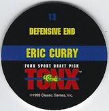 1993 Classic Four Sport - Tonx #13 Eric Curry Back