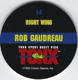 1993 Classic Four Sport - Tonx #14 Rob Gaudreau Back