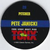 1993 Classic Four Sport - Tonx #20 Pete Janicki Back
