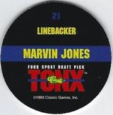 1993 Classic Four Sport - Tonx #21 Marvin Jones Back