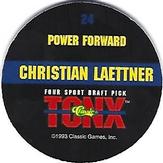 1993 Classic Four Sport - Tonx #24 Christian Laettner Back