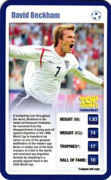 2009 Top Trumps Tournament Sporting Heroes #NNO David Beckham Front
