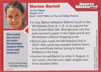 2013 Sports Illustrated for Kids #272 Marion Bartoli Back