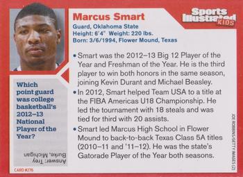 2013 Sports Illustrated for Kids #276 Marcus Smart Back