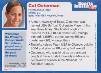 2014 Sports Illustrated for Kids #344 Cat Osterman Back